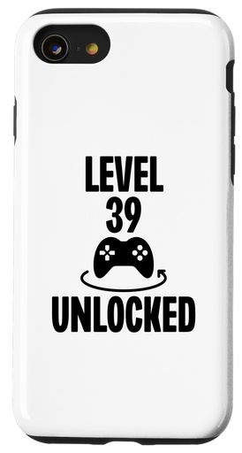 Rakuten - iPhone SE (2020) / 7 / 8 レベル 39 アンロック 面白い ゲーマー ビデオゲーム 年齢 誕生日 スマホケース