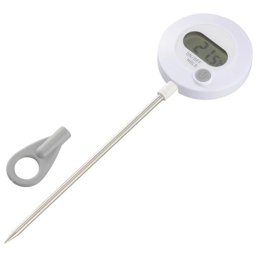 樂天商城 - オーム(OHM)温度計調理用クッキング温度計料理用温度計調理用温度計温度が見やすい角度調節機能付き表示温度固定ホールド機能付きホワイトCOK-Z101-W08-1557オーム電機
