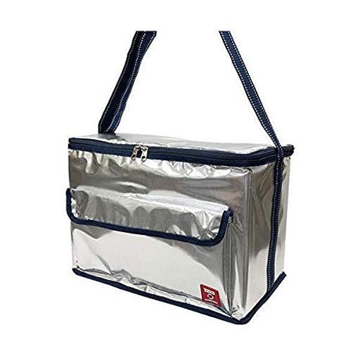 サイズ(約)幅40x奥行23.5x高さ29cm 容量(約)25L 本体/アルミ蒸着PVCシート・発泡ポリエチレン・EVAシート・ポリエステル・PPベルト 保冷シート/アルミ蒸着フィルム・発泡ポリエチレン 製造国:中国 品番:U-Q816