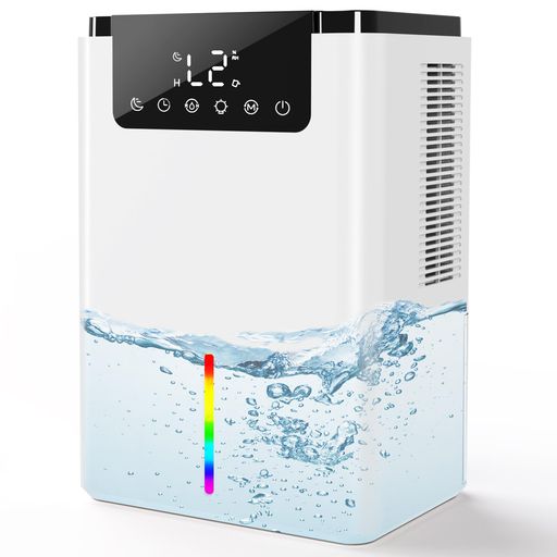 Dehumidifier - [2026新型]除湿機小型除湿器2200ml大容量18畳まで対応ダブルペルチェ式除湿乾燥機クローゼット除湿空気清浄機静音満水自動停止タイマー搭載7色ライト携帯便利脱臭省エネ/コロナ/カビ/梅雨…