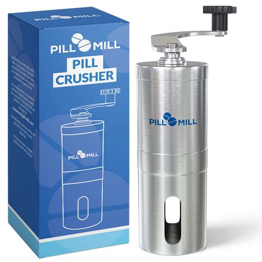 ピルミルピルクラッシャー-複数の錠剤を粉砕微粉末にする金属製薬用粉砕機-旅行に最適な錠剤粉砕機-経管栄養ペットまた子供簡単な薬摂取に最適