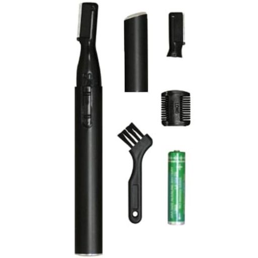 電源:単4アルカリ乾電池1本 サイズ:長さ145x幅20x奥行15mm 予備の替刃1枚付き。