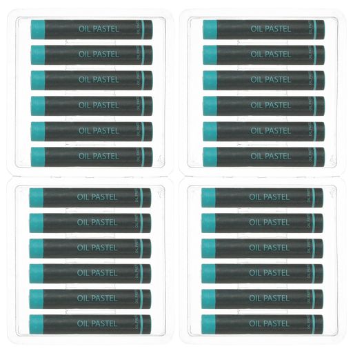 Rakuten - PATIKILターコイズオイルパステル24個ソフトオイルクレヨンアートペイント絵画ブレンディング落書き用アート用品初心者アーティスト向け