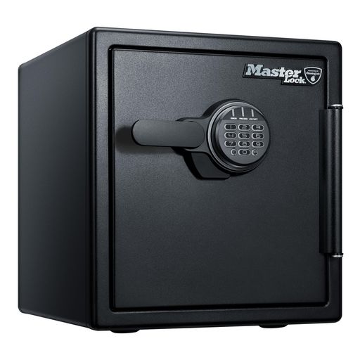  Master Lock (マスターロック) 金庫 家庭用 UL規格 1時間 耐火 耐水 33.6L A4 テンキー トレイ ブラック LFW123FTC