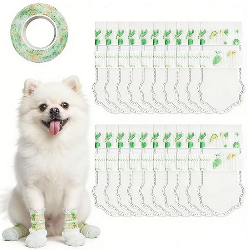 Rakuten - JIMIGUGU犬靴使い捨てブーツ20枚入犬用柔らかく雨天対応防水滑り止め汚れ防止肉球保護足保護犬用シューズ調節可能脱げない猫犬用旅行散歩用(S)