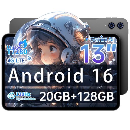 学習、オフィスワーク、ビデオ会議、ゲームエンターテインメント 【13.3 インチ搭載+120Hz 更新レートにより、視野が一層広がります】13.3 インチのディスプレイは表示範囲が広がり、動画視聴時の黒枠の面積を減少させます。同時に、当該タブレットは 120Hz の画面更新レートを搭載しており、スクロール操作や画面遷移時に一層滑らかな連続性を実現します。タッチ応答も格段に高速で、タブレット使用時にスピーディーな操作体験を確保します。 【最新 Android 16 OS 搭載】全新の UI アイコン、グラフィック、トランジションにより、操作が更に直感的でスムーズに;セキュリティ機能を強化し、個人情報とネットワーク安全を全方位で守るだけでなく、デバイス紛失時のリスクも防ぎ、情報漏洩を回避。