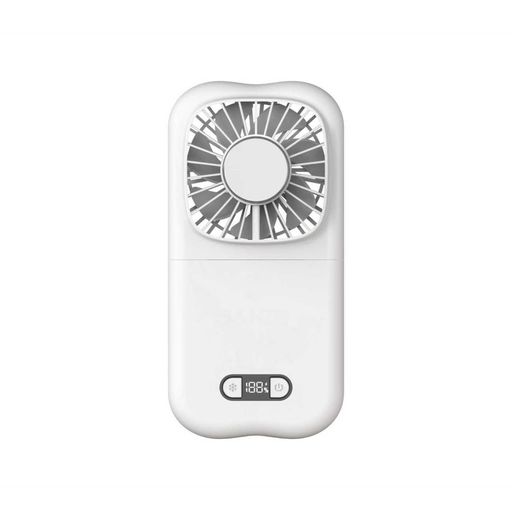 Sanwin (サンウィン) マルチファン 充電式 風量4段階 ペルチェ 冷却モード デジタル表示 半固体電池搭載 軽量 SWI-6WMFAN-WH