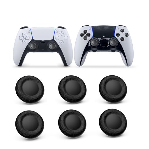 NEWDERY PS5 コントローラー 交換用スティックキャップ 6個キット PS4 コントローラー/PS5 コントローラー/PS5 コントローラー EDGE ハンドル 交換用ジョイスティックキャップ 周辺機器 ホコリ防…