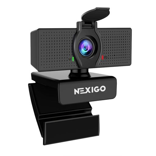 NexiGo N60 1080Pウェブカメラ、マイク付き、調整可能な視野角、ズーム機能、ソフトウェア制御とプライバシーカバー、USB HDコンピューターウェブカメラ、プラグアンドプレイ、Zoom/Skype/Teams/…