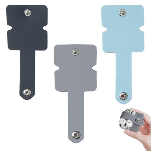 【商品仕様】3個セット(イヤホンは付属していません)で、自由に曲げたり巻き付けたりできます、シルバーの金属製ボタンを組み合わせたコンパクトで洗練された形状です。 【シリコン素材】柔らかく耐久性のあるシリコン製イヤホンケース、破損や変形しにくく、柔軟で滑らかな表面がケーブルを傷つけません、長期使用でも劣化しません。 【再利用可能で便利】開閉が簡単な金属製スナップ付きで、イヤホンやケーブルを数秒で整理でき、乱れたケーブルをきれいに整頓します。 【コンパクトで携帯便利】超軽量設計で、外出先やオフィスでもコードをまとめられ、絡まりを防ぐことができます。 【用途が広い】コードホルダーは、充電ケーブル、ケーブルの整理、キッチン小物整理、鍵の管理、袋の固定などに使用でき、USBケーブルなど幅広く対応。