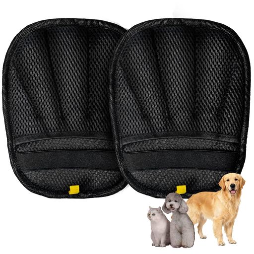 Care Supplies - ATPEAM2個パックモフグローブペットの毛取り毛取りペット毛取り猫の毛取り猫毛取り再利用可能五本指タイプソファーカーペット猫の毛掃除猫と犬用のペットグルーミンググローブ猫の毛…