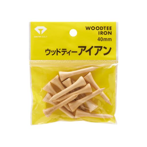 アイアン用のウッドティーです。 素材:天然木 全長:約40mm 原産国:中国 性別:男性/女性
