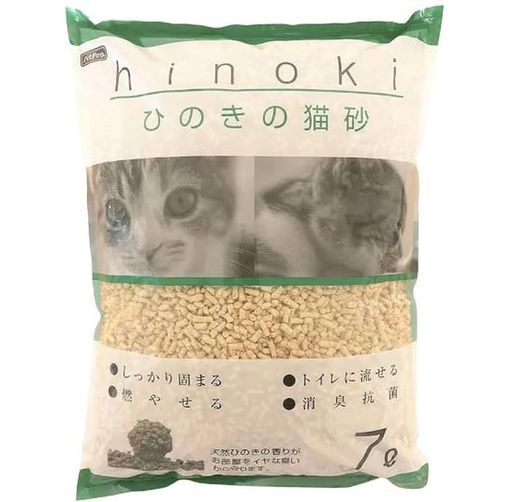 ペットプロ猫砂ひのきの猫砂固まる消臭抗菌トイレに流せる木製7L猫トイレトイレ砂ネコの砂