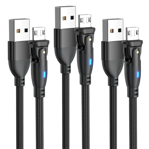 高速充電&amp;同期:マイクロUSBケーブルは最大480Mbpsの転送速度と2.4Aの充電に対応。データ転送と急速充電を1本で実現します。 高品質設計:3Dアルミニウムコネクタ+レーザー溶接技術で、金属部分の破損を防止。 耐久性アップ:高級ナイロン編み素材採用。絡まりにくく、40,000回以上の折り曲げテストに合格。 便利な長さ:付属のバックルで長さ調節が可能。寝室やオフィス、車内でもスマートにご使用いただけます。 幅広い互換性:Samsung Galaxy S7/S6シリーズ、Note 5、タブレット、コントローラー、Kindle、Androidスマートフォンなど、Micro USBコネクタ搭載の多彩なデバイスに対応。