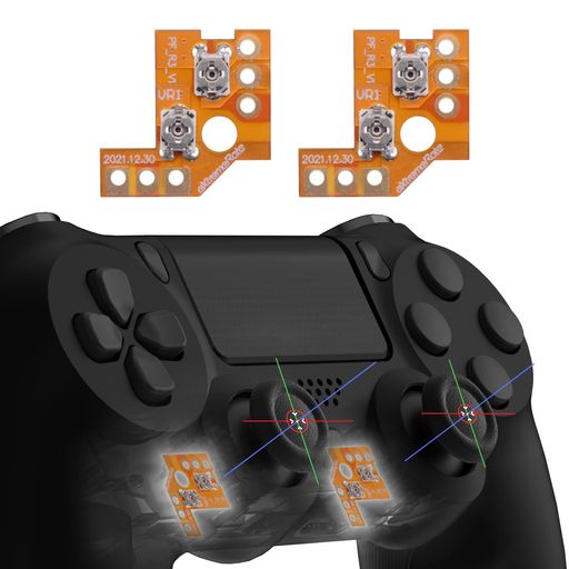 eXtremeRate Drifix ps4 Slim Proコントローラー(JDM-040/050/055)に対応用サムスティックドリフトフィックスリペアキット、ps4 Slim