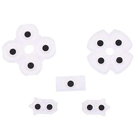 Rakuten - ノーブランド品 プレイステーション4 コントローラー部品 ホワイト キー セット 修理 V2 JDS-030/040 オリジナルウエス付き