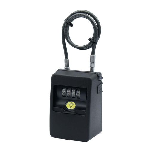 ノムラテック(Nomuratec) 鍵の収納BOX ワイヤー式キーストック mini LEDライト付 ブラック N-1289
