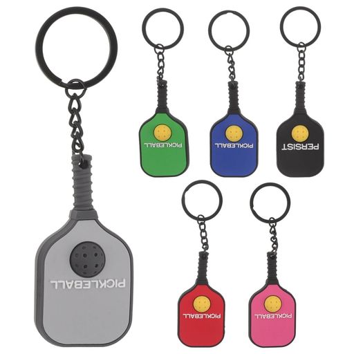 FRCOLOR ピックルボール キーホルダー ミニパドル 6個セット バッグチャーム スポーツ 記念品 愛好家向け 部活 お揃い 6色