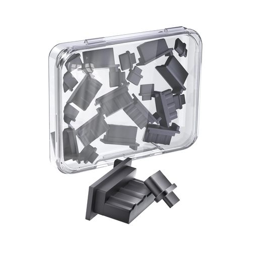 【usb-A&amp;type-Cに対応した防塵キャップ20個セット】本製品は、usb-Aとtype-Cポートに対応したusb キャップ(USB-A&amp;Type-C各10個)のセットでございます。スマートフォン、ノートパソコン、タブレットなど、さまざまな機器にご利用いただけます。ポートの埃や異物混入を防ぎ、大切なデバイスをしっかり保護いたします。 【専用収納ケース付きで便利に管理】本製品のusb キャップは専用の収納ケースにまとめて保管いただけますので、持ち運びや整理にも大変便利です。紛失の防止にもつながり、出張・旅行時にも安心してご使用いただけます。 【柔らかく密着するシリコン素材でしっかり防塵・防滴】高品質なシリコン素材を使用したusb キャップは、ポートにやさしくフィットし、傷がつきにくいため、安心して繰り返しご使用いただけます。また、密閉性に優れており、埃・砂・水滴の侵入を効果的に防ぎます。USB端子の劣化や接触不良のリスクを軽減し、大切な機器を長期間にわたって守ります。