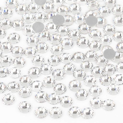 Beadsland (ビーズランド) 1440ピース フラットバック ラインストーン, クリスタル, SS12, 3.0-3.2mm