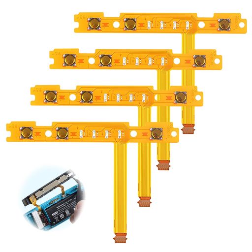 ジョイコン修理 2セット switch コントローラー 交換部品 スイッチ専用 左/右 SL/SR ボタンキーフレックスケーブル Joy-Con 修理部品