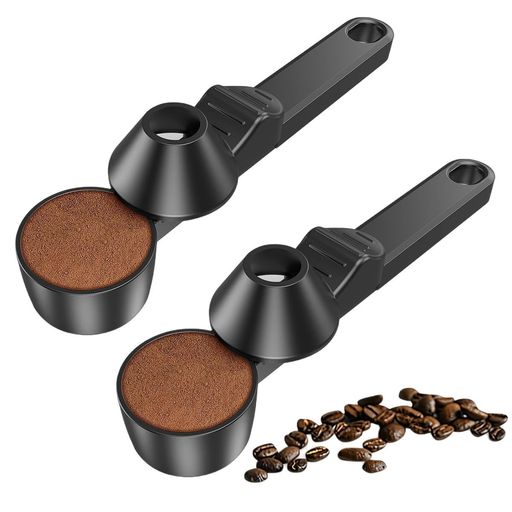Measuring Spoons - コーヒースクープと漏斗セットさじゲージスプーン多機能コーヒースクープじょうご再利用可能耐久性耐腐食性洗濯便利収納便利キッチン、寮使用(2個入り)