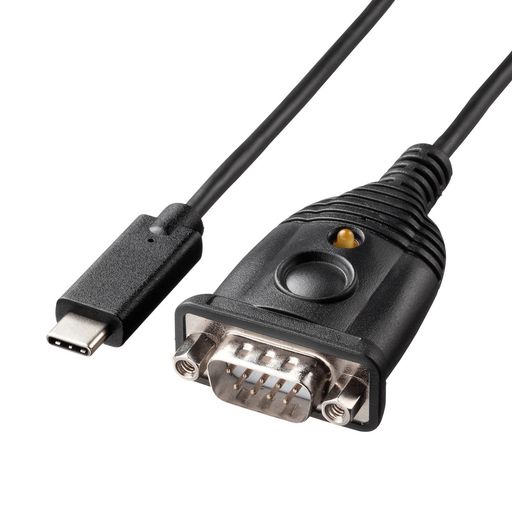 USB Type-CポートからRS-232C(シリアル9pin)に変換することができます。 RS-232Cシリアルインターフェースをサポートしています。 データ転送速度最大921.6Kbpsです。(データの転送速度はパソコン本体の仕様に依存します) 512バイトのバッファ内蔵です。※COMポート経由での制御ではなく、ハードウェアを直接制御するようなソフトウェア・ハードウェアでは、使用できません。※シリアルマウス・キーボードには使用できません。