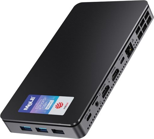 HiMeLE Overclock4C ミニPC, N100 16GB 512GB, トリプル4Kディスプレイ, USB-C,IoT向け