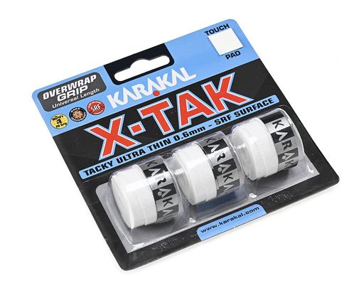 KARAKAL(カラカル)グリップ全ラケットスポーツ対応X-TAKGRIPKA701白3巻き入り