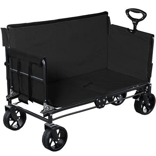 Rakuten - ベンチワゴンアウトドアワゴンベンチ220L便利1台2役アウトドアチェアキャリーワゴン座れるWハンドル