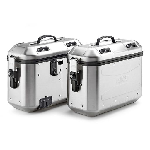 GIVI(ジビ) バイク サイドケース 各36L アルミ製 TREKKER DOROMITIシリーズ DLMK36A PACK2 左右セット シルバー 26014