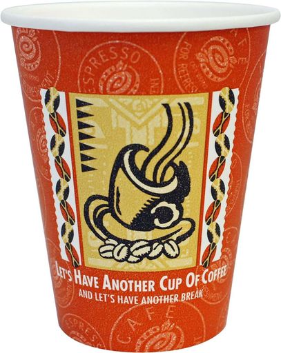 樂天商城 - サンナップ業務用紙コップペーパーカップ厚紙レッツコーヒー280ml9オンス50個入x2個セット熱い飲み物もOK口径8x高さ9.5cm日本製