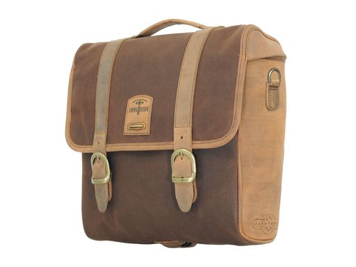 Rakuten - LONGRIDEヘリテージサドルバッグ・リッドフラップ(12.5L)ブラウンCUS131WBRO