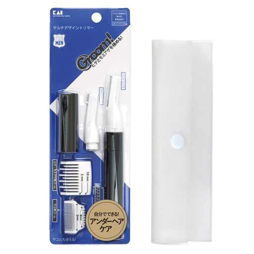 Men'S Shavers - 貝印Groom!(グルーム)(グルーム)Groom!(グルーム)マルチトリマー簡易ケースセットVIOデリケートゾーンアンダーヘアにも1セット