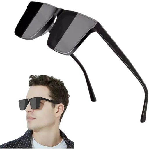 Sunglasses - [FEISEDY]偏光サングラスメンズ大きめフレームUV400おしゃれクラシックヴィンテージファッションUVカット紫外線登山スポーツ釣り運転に最適B1484
