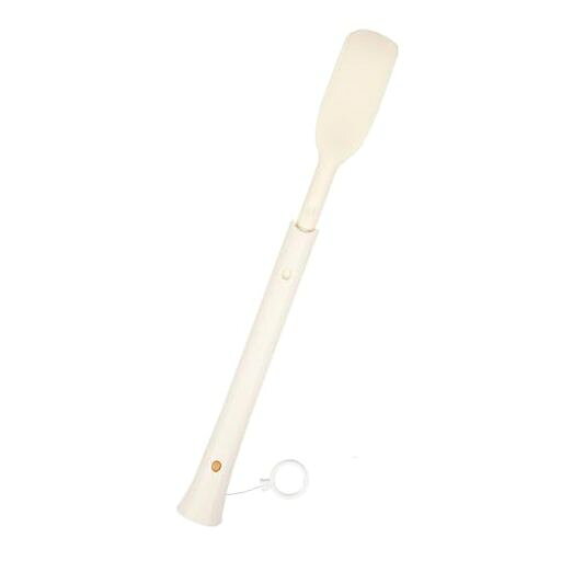 【製品内容】三節伸縮型靴べら1個入。(包装の都合により、組み立ては自分で行う必要がある場合があります) 【寸法】ユーザのニーズに応じて長さを調整できます。最短長さは41センチ、最長長さは71センチ。小靴抜きとしても使え、持ち運びや保管も簡単です。 【腰をかがめて靴を履く必要はありません】最長71センチの長さで、過度に曲がることなく、お気に入りの靴を履くことができます。しかも、身長180 cm以上でも曲がらず使いやすい。 【シンプルで美しいデザイン】シンプルなデザインで、柔らかな暖色の色彩を採用しており、外観デザインには鋭いエッジがなく、靴に足を滑らせる角度に最適で、靴を傷つけたり切ったりすることはありません。サスペンションリングのデザインもあり、スペースを取らずに使いやすい。 【好ましい材質】ABS材質を使用し、強靭で耐久性があり、波形面ハンドル設計により、摩擦グリップ感が快適になる。