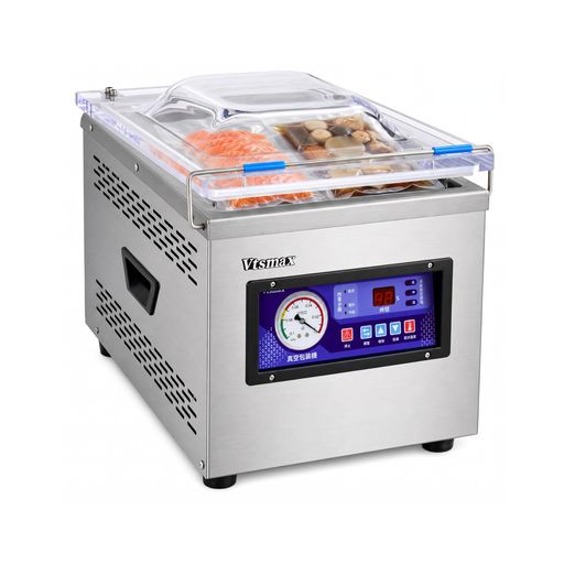 Vtsmax 自動真空パック機 チャンバー式 業務用 家庭用 店舗用 大容量チャンバー 100V電源対応 日本仕様2Pプラグ アース線付き 変換プラグ不要 液体対応 専用袋不要 26cmシール可能長さ 卓上 …