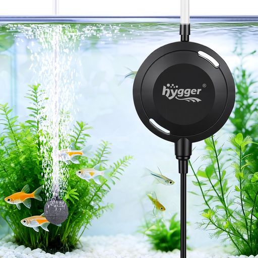 Rakuten - hygger小型エアーポンプ水槽25L/H静音水槽酸素ポンプ空気ポンプエアレーション酸素提供効率的省エネ小型エアーポンプ観賞魚飼育水族館アクセサリー1.5W