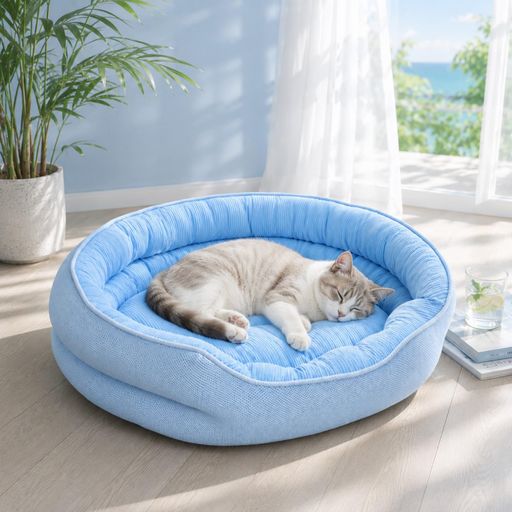 JEMAジェマ 犬 猫 ベッド 夏 ひんやり 冷感 洗える 犬 夏用ベッド ペットベッド 夏...