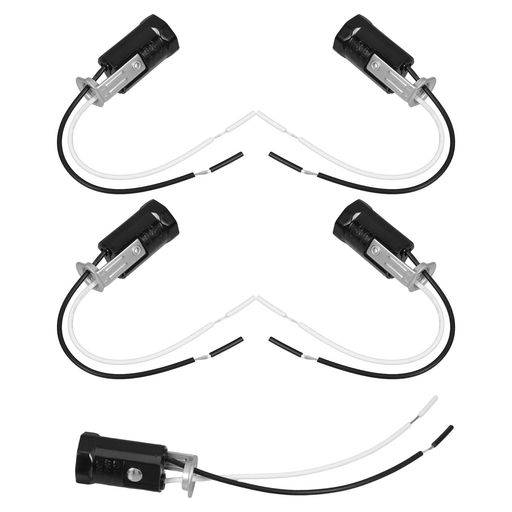 樂天商城 - ULTECHNOVOE12ランプホルダーソケット5個セットベークライト製ワイヤーリード付き電球ソケット交換用シャンデリア壁付け照明デスクラン