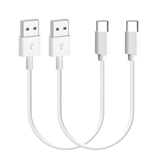 USB Type C ケーブル 0.3m 短い 2本セット【3A出力で超急速充電 / USB2.0準拠品 / 映像出力非対応 】LpoieJun タイプC (USB A to USB C)ケーブル 高耐久TPE素材