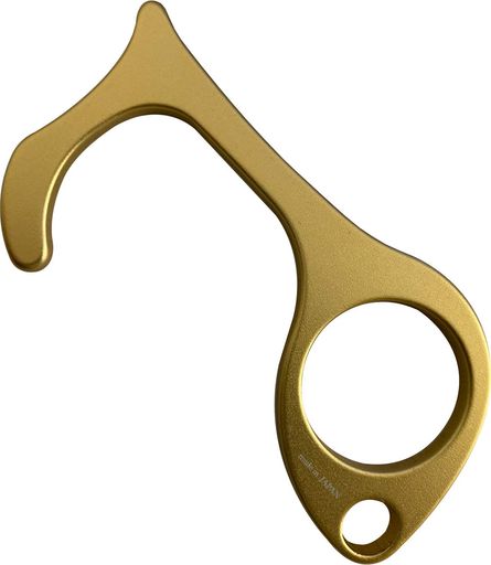 サイズ:長さ8.1x幅4.3x厚み0.4cm 素材・材質:アルミニウム/カラーアルマイト加工 本体重量:11g 電車のつり革など不特定多数が触れる場所をノータッチできる。 原産国:日本