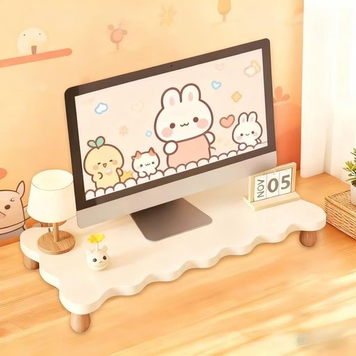 高い安定性と高品質素材:このデスクトップモニタースタンドは、高密度の天然木を使用し、補強されたフレームと楕円形の補強支柱を備えています,最大耐荷重20kgで、デュアルモニターとプリンターを安定して支え、滑り止め加工が施されているため、滑りを効果的に防止します。 製品仕様:ウォールナット、ブラックウォールナット、ホワイトの3色展開。長方形と波形のスタイルに加え、様々なサイズをご用意しています。北欧風からモダンスタイルまで、どんなインテリアにも完璧に調和するこのスタンドは、デスクスペースや個人の好みに合わせて最適なスタイルをお選びいただけます。 組み立てとメンテナンスが簡単:組み立ては4本のネジだけで完了するため、女性でも簡単に行えます,滑らかな表面(防水・防湿加工)は、湿らせた布で簡単に拭き取ることができます,軽量設計で持ち運びも簡単です。 人間工学に基づいたデザイン:最適な高さ8cmでモニターを自然な目線に調整できるため、首、肩、腰への負担を軽減し、猫背を防ぎます,在宅勤務やゲーム中に正しい姿勢を保つことで、健康的な仕事習慣を身につけることにも役立ちます。