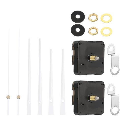 スレッドの長さ:14 mm;吊りリングの内寸:10 x 10 mm(縦 x 横);ムーブメントシャフトの長さ:20 mm;ムーブメントボックスのサイズ:56 x 56 x 16 mm(縦 x 横 x 厚さ);時計の針の長さ:90 x 135 x 133 mm(時針 x 分針 x 秒針);適用可能な時計の直径:30-40 cm;適用可能な時計の厚さ:8-11 mm 利点:無音時計仕掛け。スーパーサイレントスキャンデザインを採用した時計ムーブメントは、ノイズがなく、静かな環境を提供します。時間の正確さ:1日の誤差は1秒以内です。この電池式時計ムーブメントは低消費電力で、単三電池1本(別売り)が必要です。 取扱説明:1. ムーブメントを時計のフェーススロットに挿入します。2. ムーブメントシャフトにワッシャーとナットを取り付けます。3. 時針、分針、秒針を順番に12時の位置に配置します。 用途:DIY時計仕掛け交換キットは、クロスステッチ、立体刺繍、クラフト時計、フレームレス描画時計、12888などに適しています。修理、交換に適しており、さまざまなスタイルの時計フレームのDIYにも適しています。