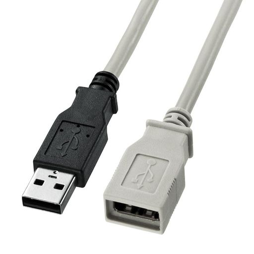 PC99規格対応のUSB延長ケーブル、0.3m・ライトグレー。KU-EN03K サンワサプライ