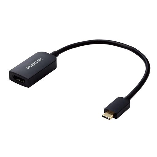 エレコム エレコム usb c - HDMI 変換アダプタ 0.15m 4K/60Hz マルチディスプレイ ミラーリング  ブラック