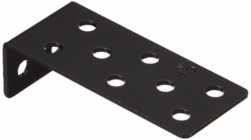 Rakuten - ジョイントミニ金折黒2個入43x13mm