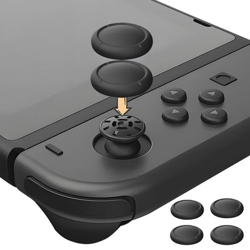 Rakuten - SwitchJoy-Con対応アナログスティックカバースティックカバー【代替品】ジョイスティックカバー【交換用】コントローラーキャップカバージョイスティックカバーシリコンジョイコンキャ…