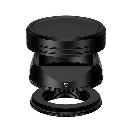Fuji.XF 23mm F2.8 R WR、Fuji.XF 27mm F2.8 R WR、XF 27mm F2.8専用に設計されました。 余計な雑光のレンズ内侵入を防止します。つや消し加工によりレンズフレアをさらに低減します。 装着時でも周辺減光が発生しません。不意の衝撃からレンズを保護します。 高品質アルミニウム合金製で、耐久性に優れています。Ф39mmフィルター使用に影響しません。 レンズキャンプ付属し、ブラックとシルバーの2色があります。