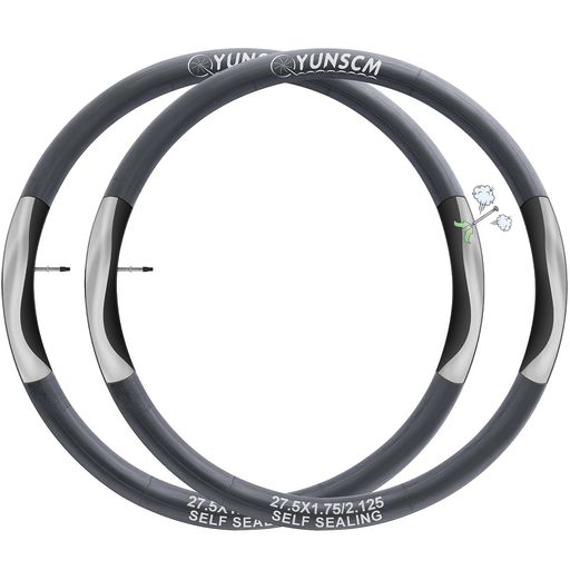 ✅ 27.5x1.75-2.125 自転車自己修復チューブ: 27.5x1.75/1.95/2.10/2.125の自転車タイヤサイズ、仏式バルブ48mmに適しています。ファットバイク、クロスバイクに適しています。注:購入前にタイヤサイズを確認してください。タイヤサイズは通常タイヤの側面に表示されます。 ✅ 便利で使いやすい: 自己修復 27.5 1.75 チューブはいくつかの小さな穴または非常に細い自自修理です。例えば,長い時間後,いくつかの場所は静かに空気を漏れます,偶然釘を打つ際の課題やその他の問題,修理が容易である。特筆すべきは、当社の自己修復式チューブが常温環境下および-15°Cの寒冷日においても使用可能である点です,そして寒い季節の旅行にはより適している ✅ 安全な自転車用チューブ:シーラントが予め充填されており、最高のパンク防止効果を発揮し、自転車のパンクを防ぎます。自己修復式 27.5 2.125 チューブは厚みのある設計です,通常のチューブよりも耐久性に優れている。タイヤ修理液が自転車用チューブ内で転がり、パンク箇所を自動的に充填する。試験後、通常の状態では5~8秒以内に漏れを修理できます。